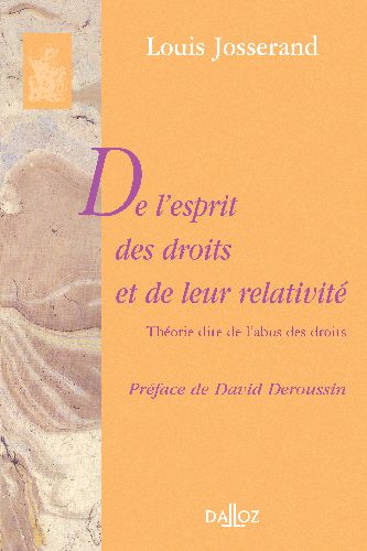 Emprunter De l'esprit des droits et de leur relativité. Essai de téléologie juridique Tome 1, Théorie dite de livre
