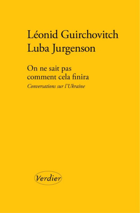 Emprunter Tu ne sais pas comment ça finira. Conversations sur l'Ukraine livre