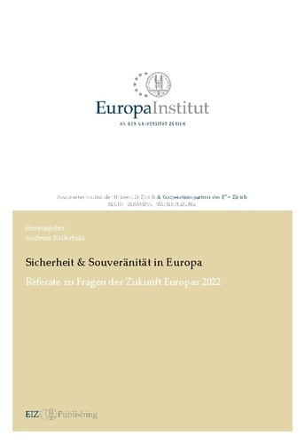 Emprunter Sicherheit & Souveränität in Europa. Referate zu Fragen der Zukunft Europas 2022 livre