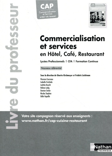 Emprunter Commercialisation et services CAP CS HCR. Livre du Professeur, Edition 2024 livre