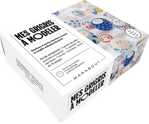 Emprunter Mon atelier créatif Mes grigris à modeler. Coffret avec 250g d'argile autodurcissante, 4 godets de p livre