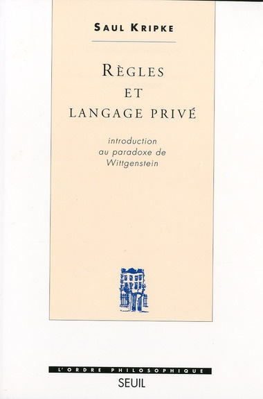Emprunter Règles et langage privé. Introduction au paradoxe de Wittgenstein livre