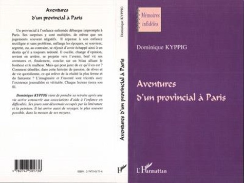 Emprunter Aventures d'un provincial a paris livre