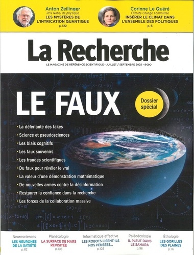 Emprunter La Recherche N° 582, juillet-septembre 2025 : Le faux livre