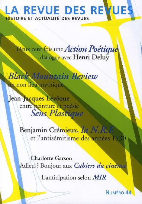 Emprunter La revue des revues N° 44, Automne 2010 livre