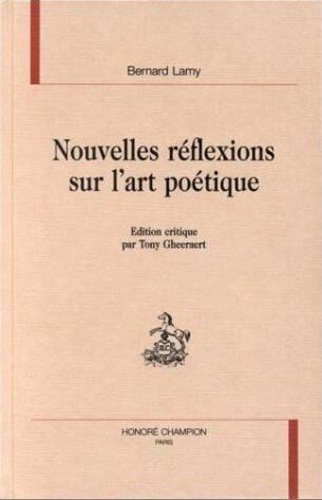 Emprunter NOUVELLES REFLEXIONS SUR L'ART POETIQUE. livre
