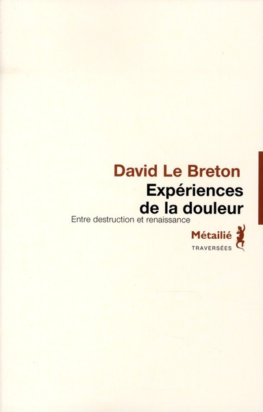 Emprunter Expériences de la douleur. Entre destruction et renaissance livre