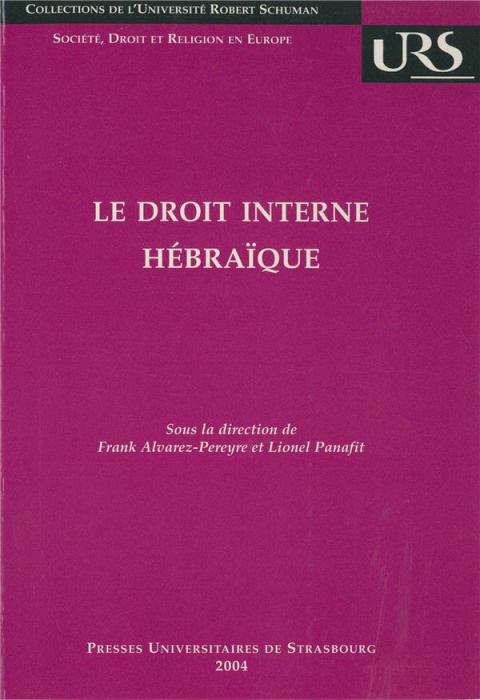Emprunter Le droit interne hébraïque livre