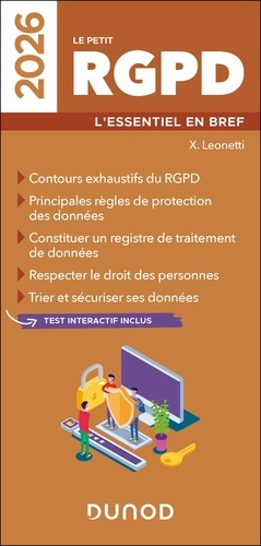 Emprunter Le petit RGPD. L'essentiel en bref, Edition 2026 livre