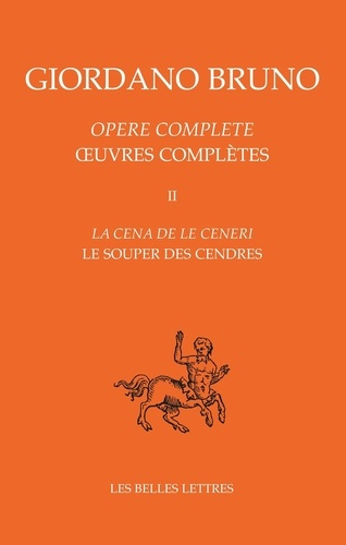 Emprunter Oeuvres complètes. Tome 2, Le souper des cendres, Edition bilingue français-italien livre
