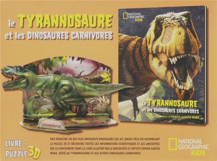 Emprunter Le tyrannosaure et les dinosaures carnivores. Coffret avec un puzzle 3D livre