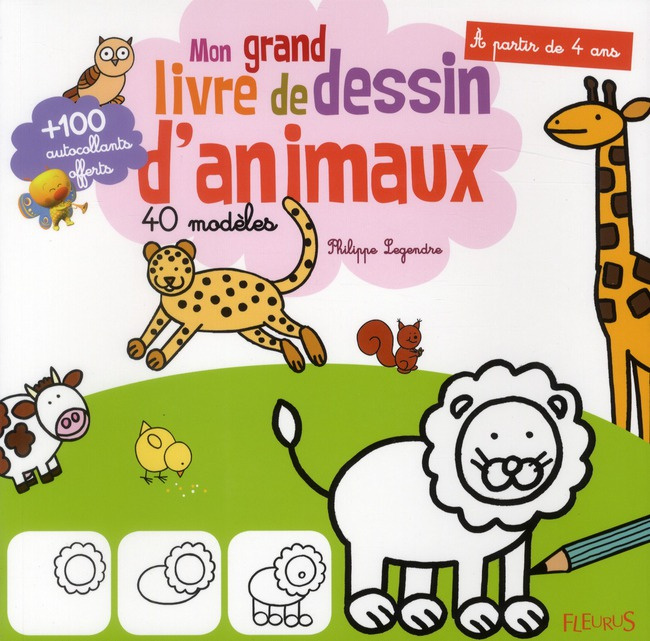 Emprunter Mon grand livre de dessin d'animaux. 40 modèles livre