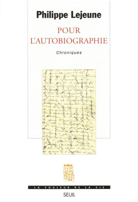 Emprunter POUR L'AUTOBIOGRAPHIE. Chroniques livre
