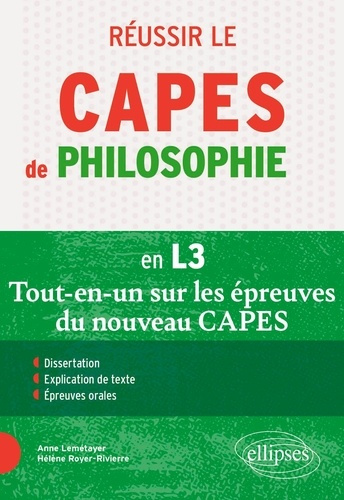 Emprunter Réussir le CAPES de Philosophie en L3. Tout-en-un sur les épreuves livre
