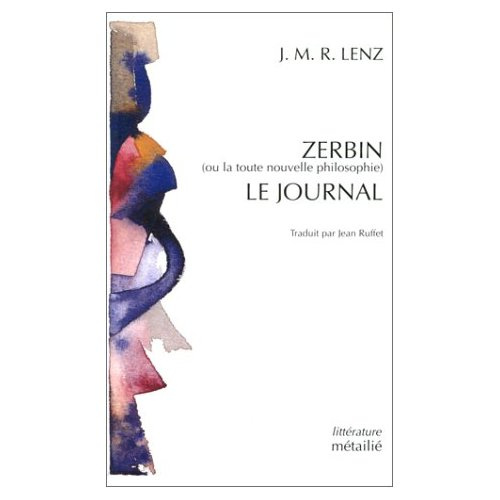 Emprunter Zerbin ou la toute nouvelle philosophie. Le journal livre