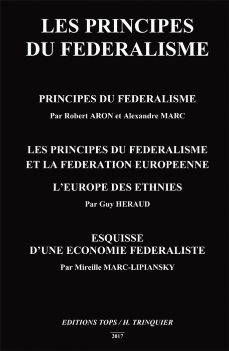 Emprunter Les principes du fédéralisme livre