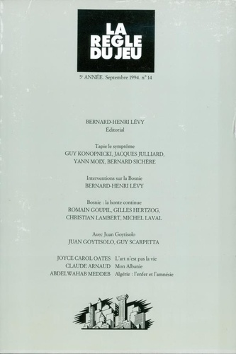 Emprunter La Règle du jeu N° 14 livre