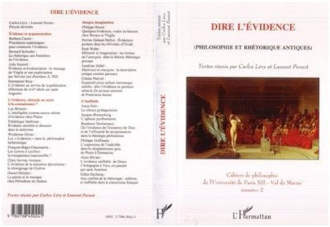 Emprunter Dire l'évidence. Philosophie et rhétorique antiques livre