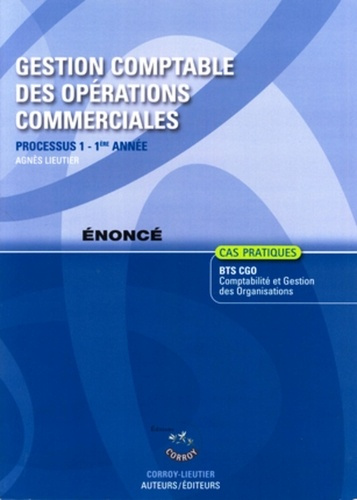 Emprunter GESTION COMPTABLE DES OPERATIONS COMMERCIALES ENONCE - PROCESSUS 1 - 1ERE ANNEE livre