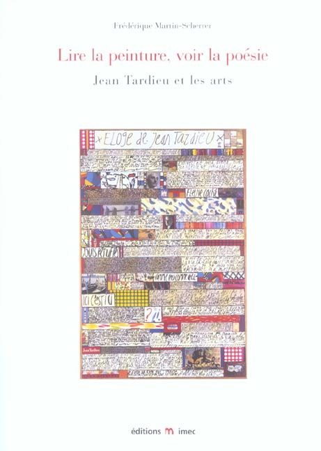 Emprunter Lire la peinture, voir la poésie. Jean Tardieu et les arts livre