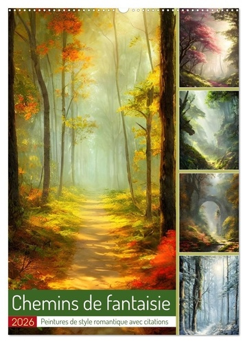 Emprunter Chemins de fantaisie (Calendrier mural 2026 DIN A2 horizontal), CALVENDO calendrier mensuel. Peintur livre