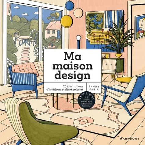 Emprunter Maisons design. 70 illustrations d'interieurs stylés à colorier livre