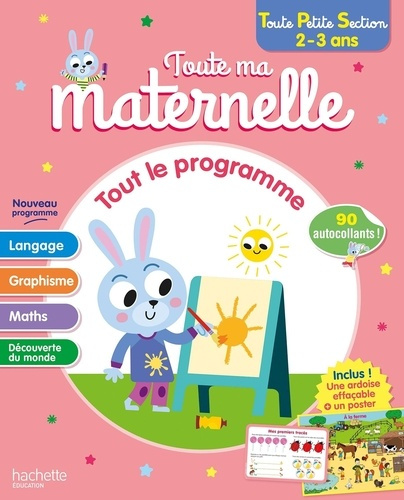 Emprunter Tout le programmme Toute Petite Section. Avec 90 autocollants, une ardoise effaçable et un poster livre