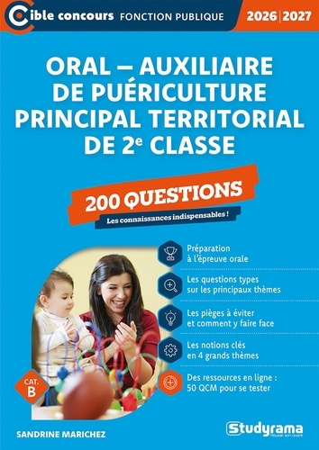 Emprunter Oral – auxiliaire de puériculture principal territorial de 2e classe. 200 questions, Edition 2026-20 livre