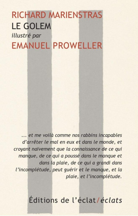 Emprunter Le Golem livre