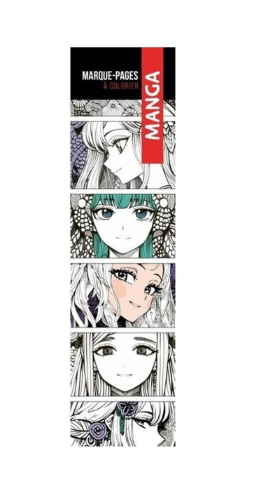 Emprunter Marque-pages manga à colorier livre