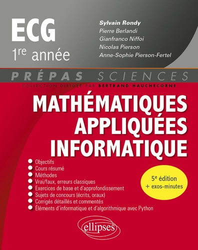 Emprunter Mathématiques appliquées, informatique prépas ECG 1re année. 5e édition livre