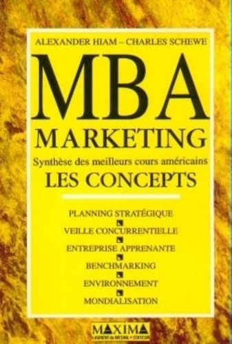 Emprunter MBA, marketing. Les concepts livre