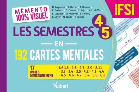 Emprunter Mémento 100% visuel Les semestres 4-5 en 192 cartes mentales IFSI. 16 unités d'enseignement livre