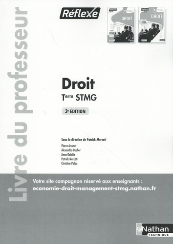 Emprunter Droit Tle STMG. Livre du professeur, 3e édition livre