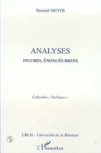 Emprunter Analyses. Figures, énoncés brefs livre