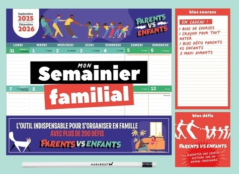 Emprunter Mon semainier familial - Edition septembre 2025 - septembre 2026 livre