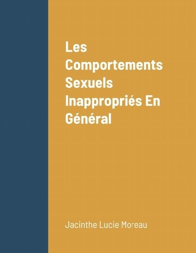 Emprunter Les Comportements Sexuels Inappropriés En Général livre