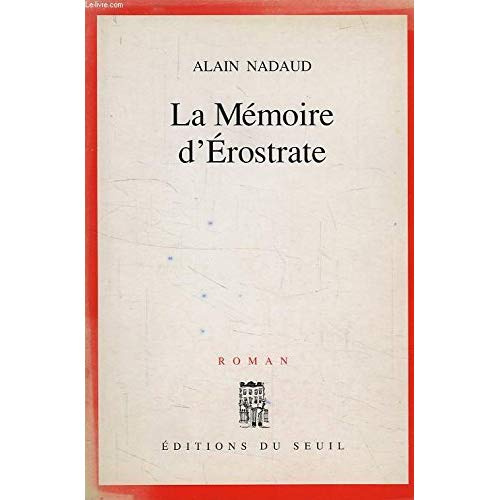 Emprunter La mémoire d'Erostrate livre