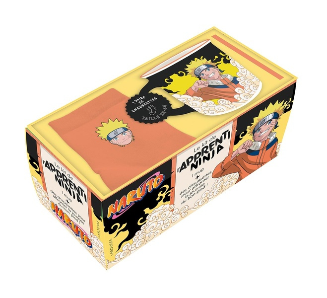 Emprunter Le kit de l'apprenti ninja Naruto. Coffret avec 1 paire de chaussettes et 1 joli mug livre