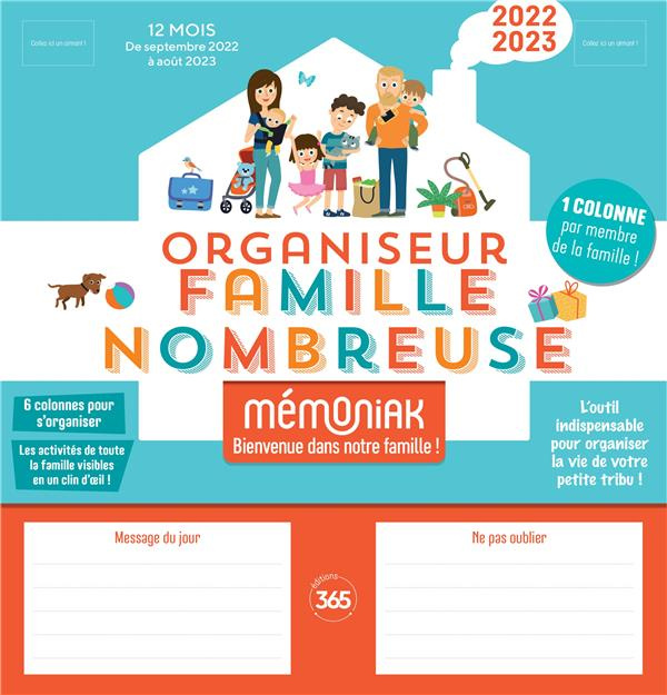 Emprunter Organiseur famille nombreuse. Edition 2022-2023 livre