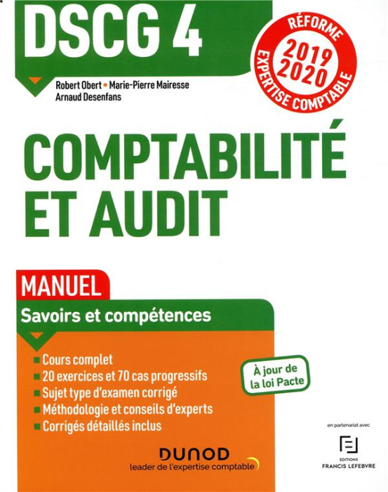Emprunter Comptabilité et audit DSCG 4. Manuel, Edition 2019-2020 livre