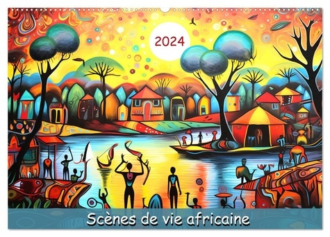 Emprunter SCENES DE VIE AFRICAINE (CALENDRIER MURAL 2026 DIN A2 VERTICAL), CALVENDO CALENDRIER MENSUEL - PLONG livre