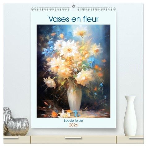 Emprunter Vases en fleur (Calendrier mural 2026 DIN A2 horizontal) calendrier de bureau. Plongez dans un mond livre