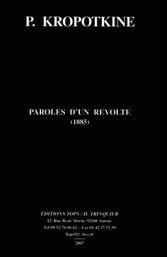 Emprunter Paroles d'un révolté (1855) livre