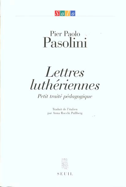 Emprunter LETTRES LUTHERIENNES. Petit traité pédagogique livre