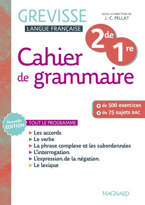 Emprunter Cahier Grevisse 2de / 1re. Edition 2025 livre
