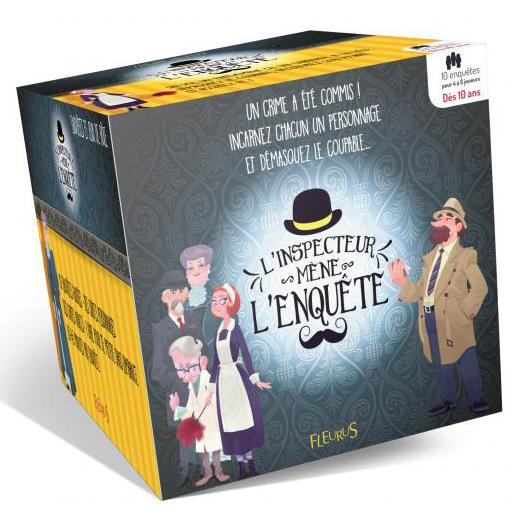 Emprunter L'inspecteur mène l'enquête. 10 enquêtes guidées, des cartes personnages et indices, 1 livre livre