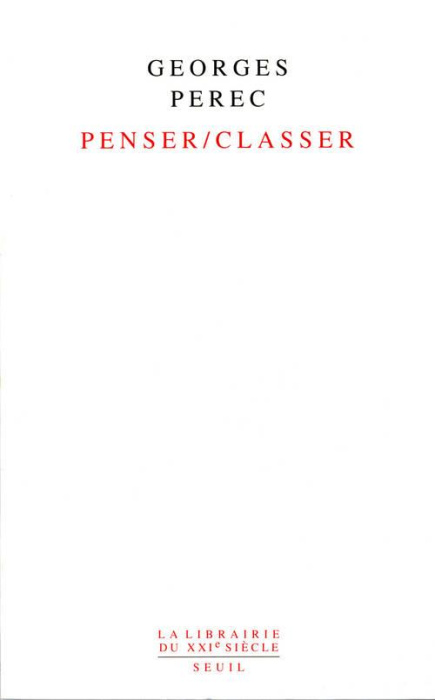 Emprunter Penser/Classer livre