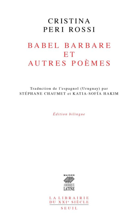 Emprunter Babel barbare et autres poèmes. Edition bilingue français-espagnol livre