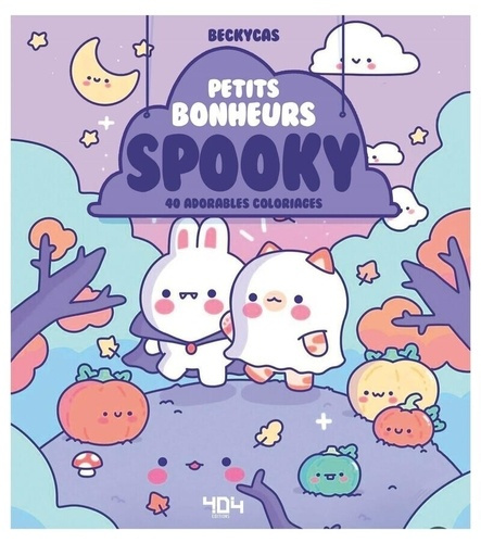 Emprunter Petits bonheurs spooky. 40 adorables coloriages livre
